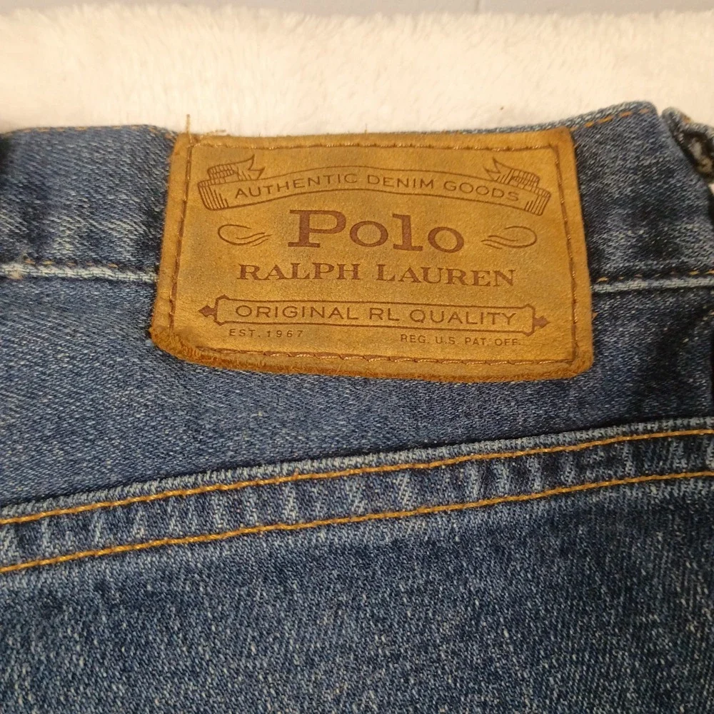 Polo Ralph Lauren Jeans Mens Sz 44x30 Hampton Relaxed Straight Blue Medium Wash